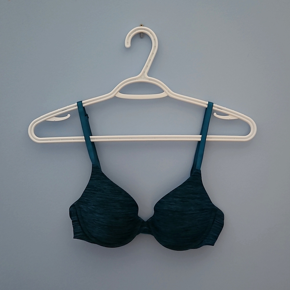 Victoria's Secret Uplift Semi Demi Bra 32B, Turquoise